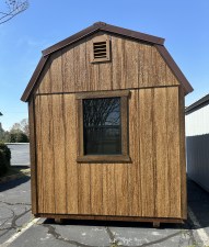 8 x 12 Classic Loft Storage Shed Chestnut 04